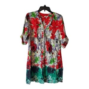J. Peterman‎ linen floral tunic